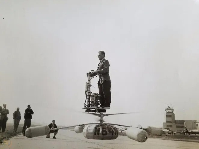 Аэроцикл De Lackner HZ-1: персональный одноместный вертолет 1950-х годов