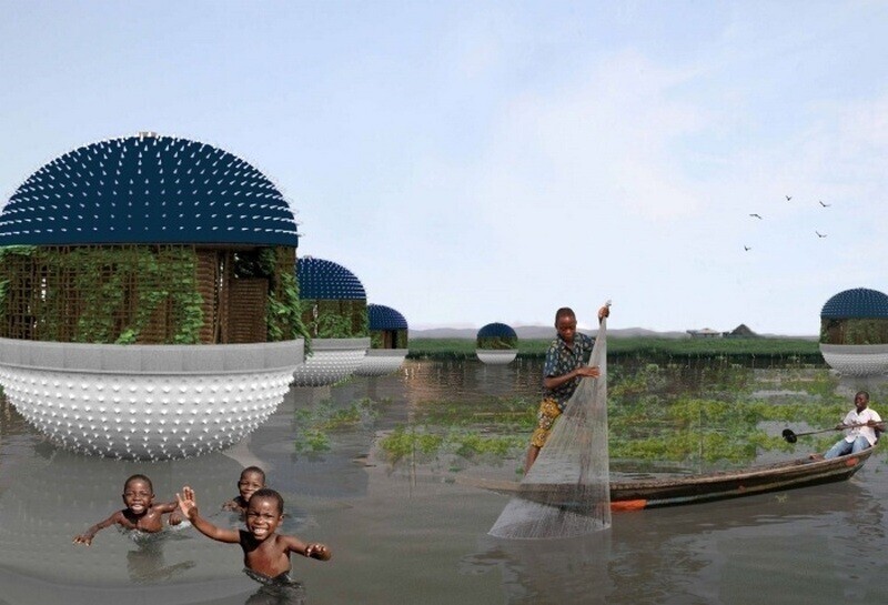 Деревня фугу: как домики в форме рыб защищают от наводнений