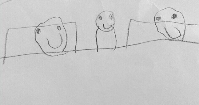 7. Ребёнка попросили нарисовать, что такое "ощущение безопасности"