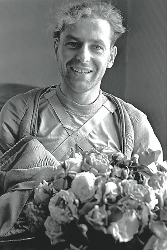  Герман Титов после приземления 1961 года 7 августа