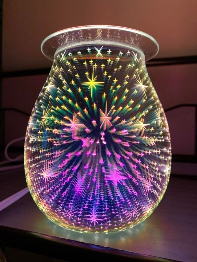 Залипательный 3D-светильник из стекла