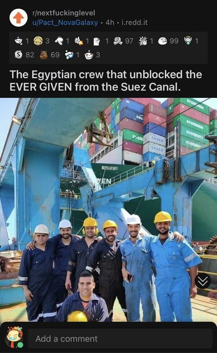 5. Египетские специалисты, которые разблокировали Суэцкий канал, убрав судно Ever Given