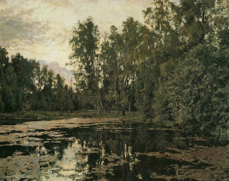 "Заросший пруд. Домотканово" (1888)
