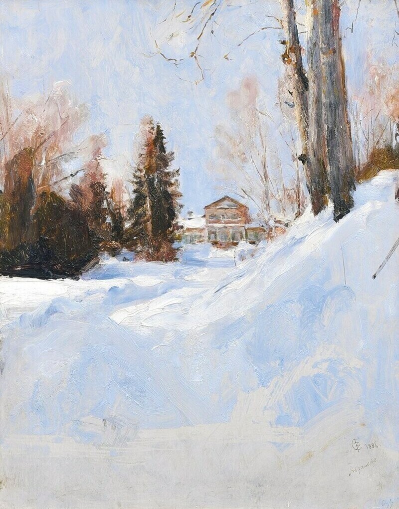 "Зима в Абрамцево" (1886)