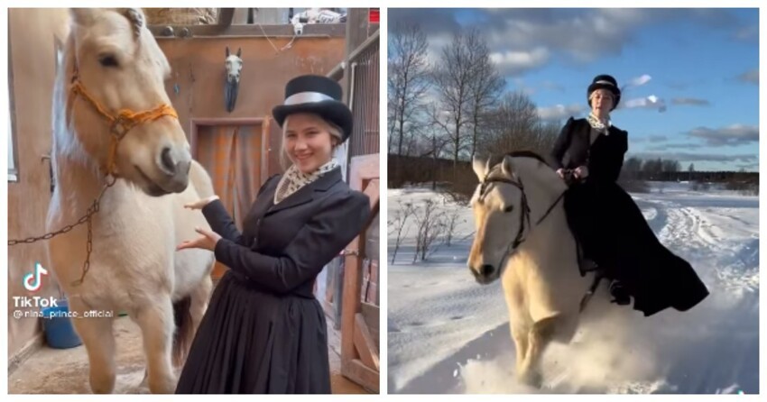 Как в 19 веке дамы ездили на лошади