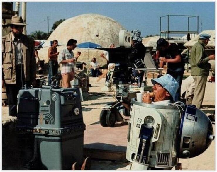 20+ редких фото со съемок фильмов "Звёздные войны"