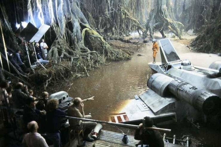 20+ редких фото со съемок фильмов "Звёздные войны"