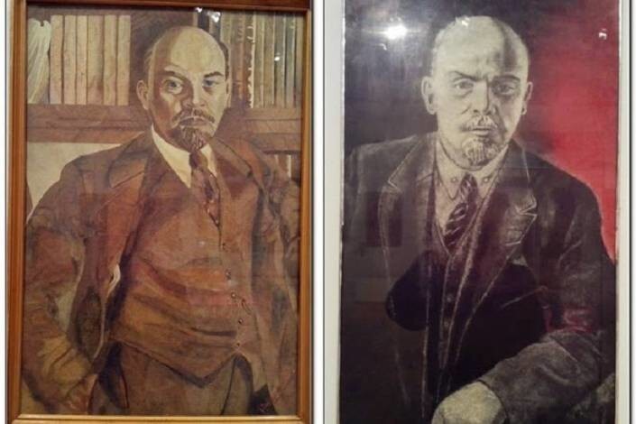 Славкин в образе Ленина