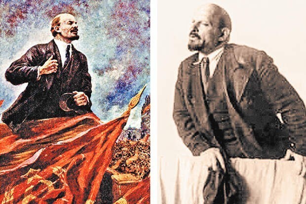 Славкин в образе Ленина