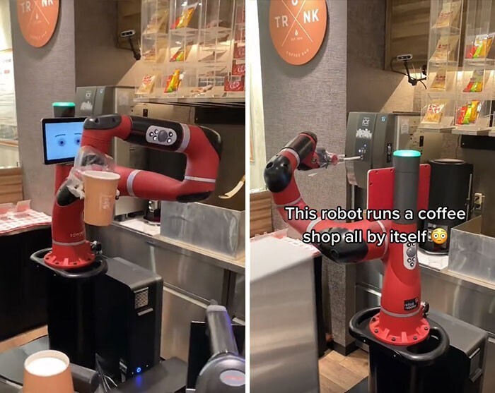 Этот робот сам управляет кофейней