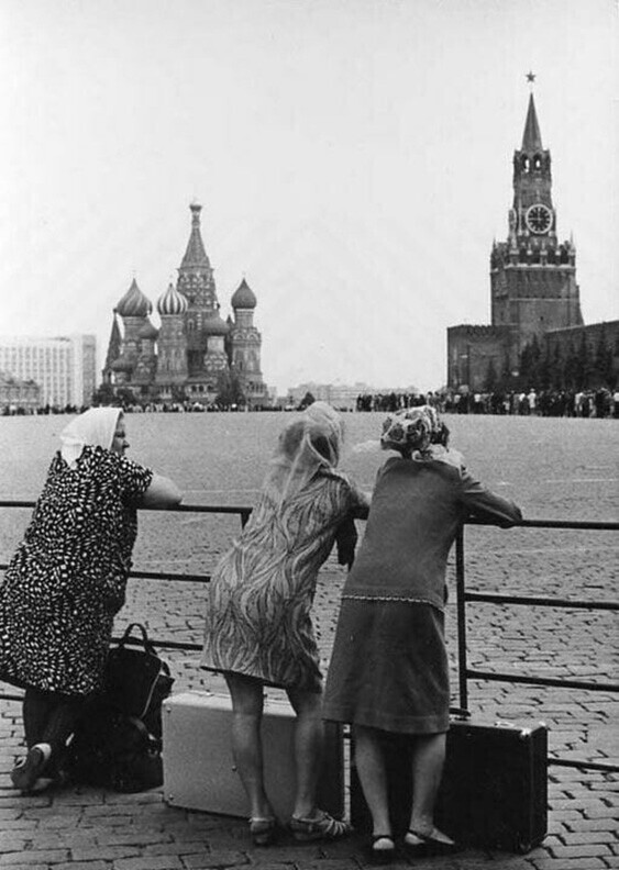 На Красной площади. Москва. СССР. 1960 год