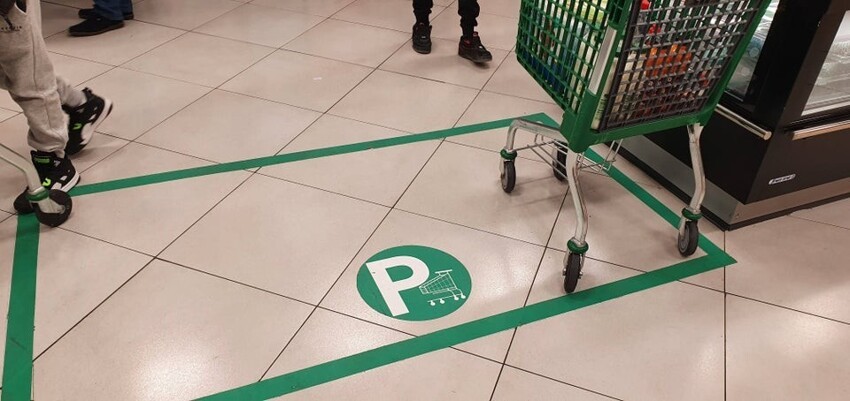 В Испании есть парковочные места для тележек