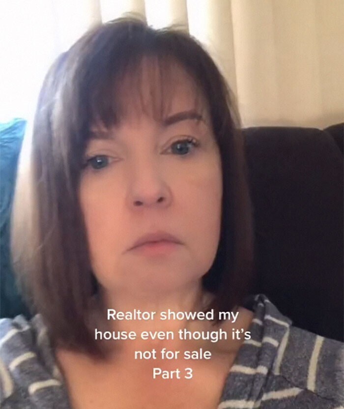 Женщина увидела, как агент по недвижимости показывает её дом - хотя она его не продаёт