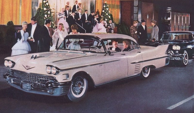 Рекламная компания Cadillac 50-х годов