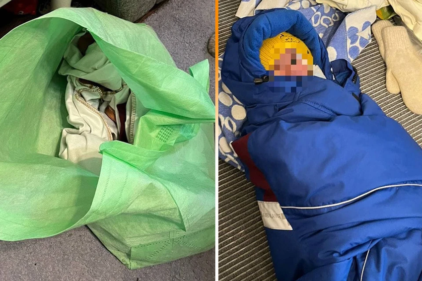 В Москве подросток нашел на улице сумку с новорожденным младенцем