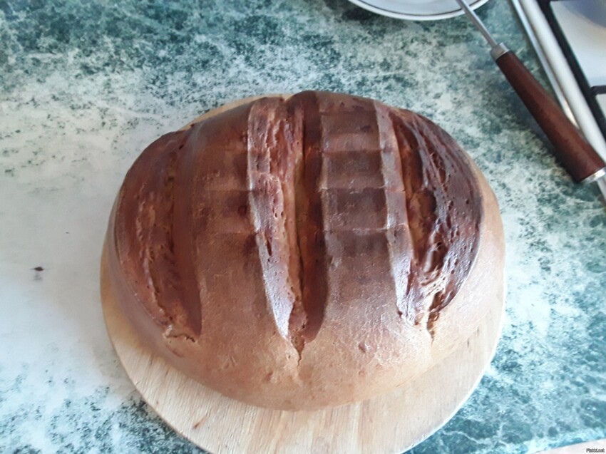 Цельнозерновая мука, закваска домашняя - налетай солянка