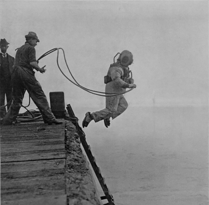 Глубоководный ныряльщик, 1915 год