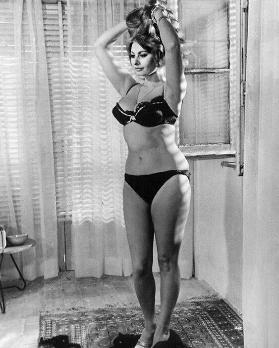 «Я лучше буду есть макароны и пить вино, чем быть нулевым размером». Софи Лорен, 1965 год.