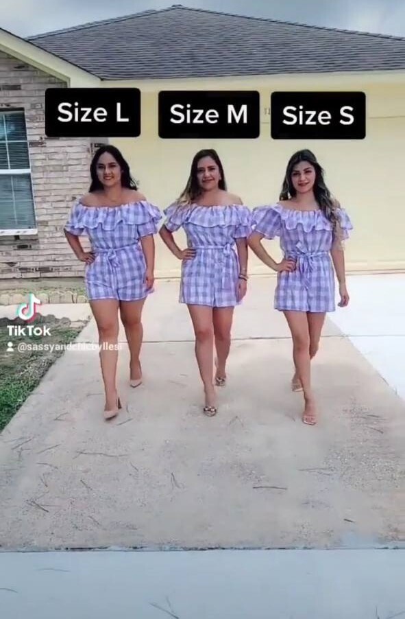 А есть ли разница? Девушки продемонстрировали, как смотрятся одни и те же наряды в случае с размерами S, M и L