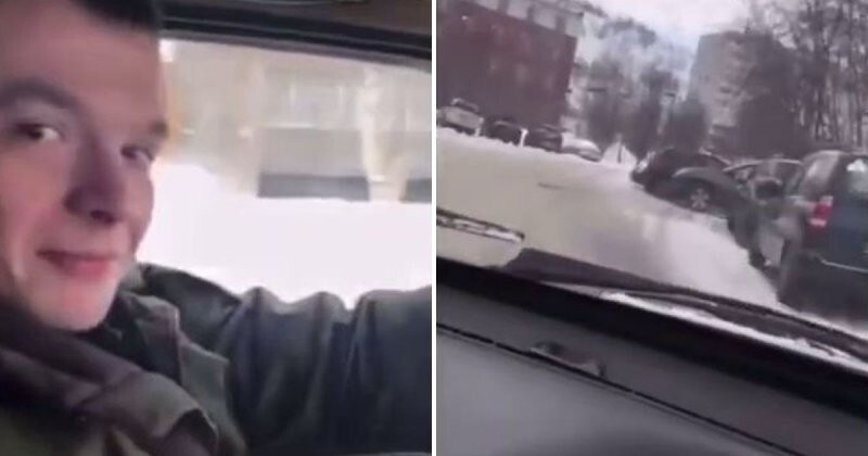 Прокатился на все деньги: в Мурманской области молодой водитель влетел в припаркованные автомобили