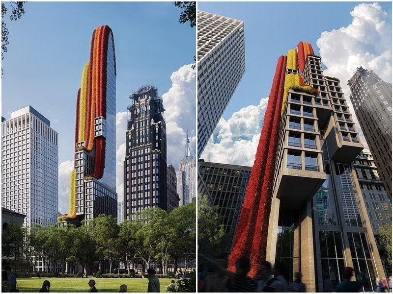 В Нью-Йорке построят небоскрёб, покрытый лилиями