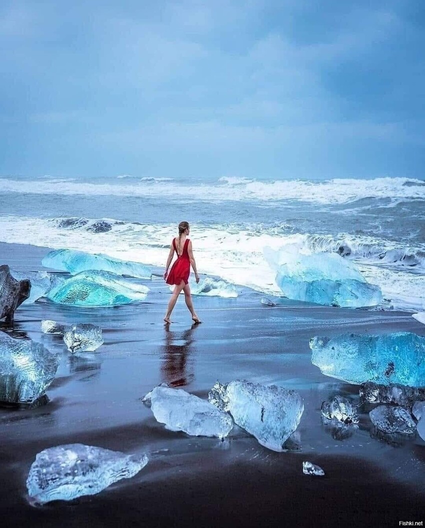 Бриллиантовый пляж, Исландия