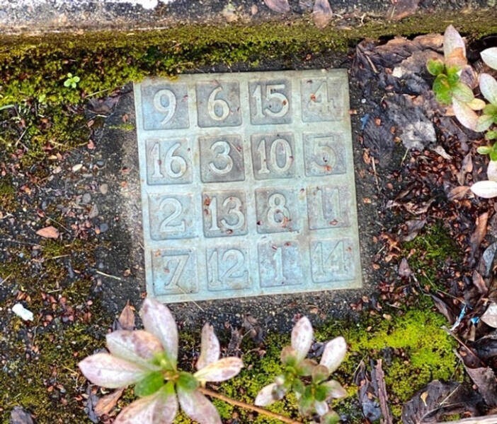 29. «Табличка с цифрами. Нашел на тротуаре возле здания моего университета».