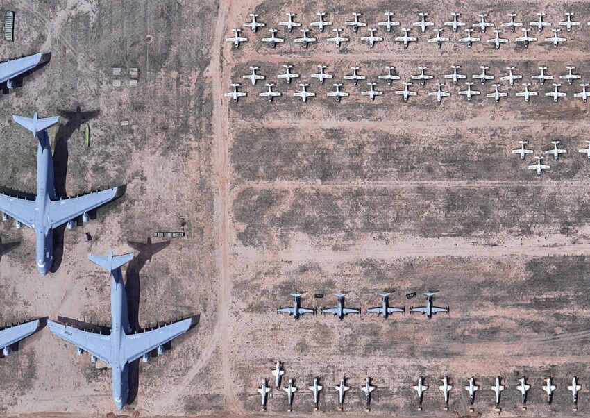 Кладбище самолётов в пустыне, которое зарабатывает в 10 раз больше, чем тратит