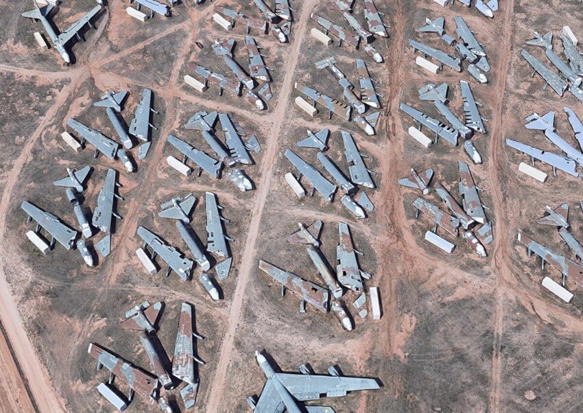 Кладбище самолётов в пустыне, которое зарабатывает в 10 раз больше, чем тратит