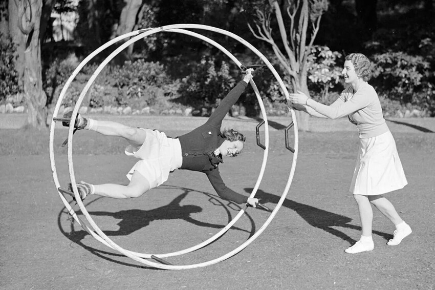 11. Беличье колесо для человека, 1936 г.