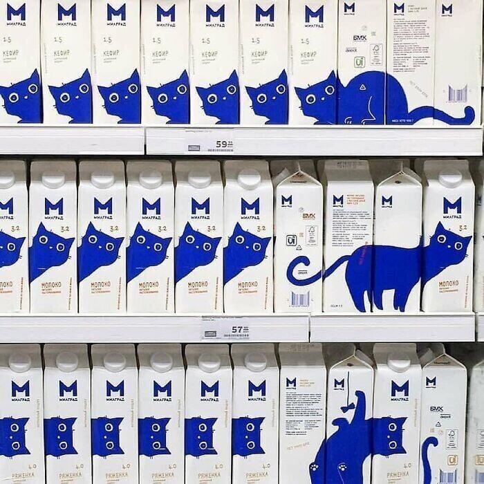 Упаковка для молока и кефира
