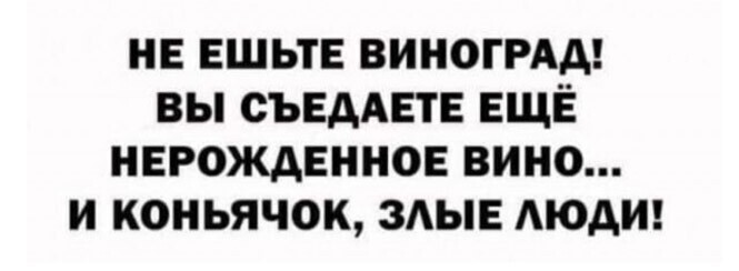 Алкопост на вечер этой пятницы