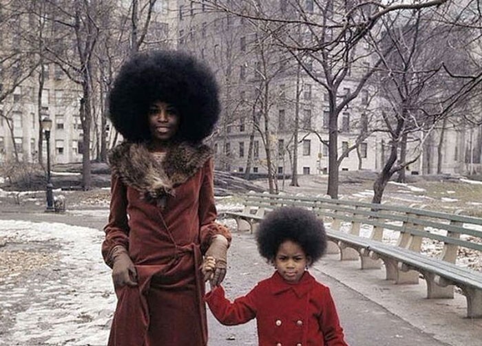6. Мама с дочкой в Нью-Йорке, 1970 год
