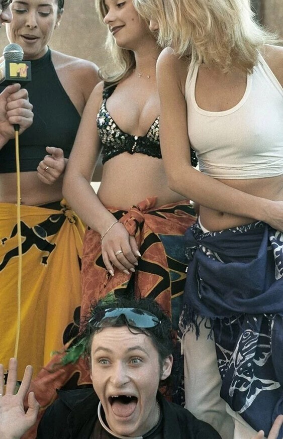 Шура и участницы группы «Блестящие», 1998 год