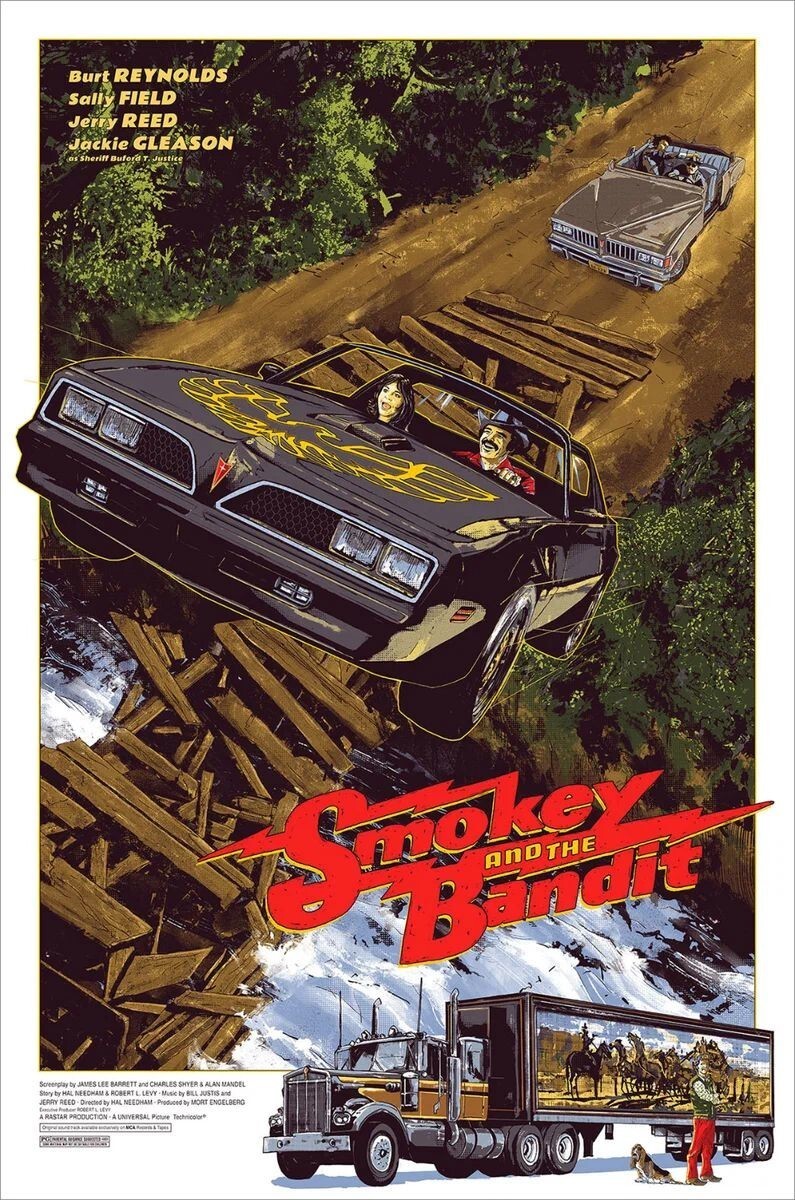 "Smokey and the Bandit", 1977. В отечественном прокате - "Полицейский и Бандит"
