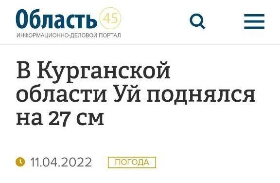 7. Каламбурный заголовок от курганского сайта. Уй - приток Тобола