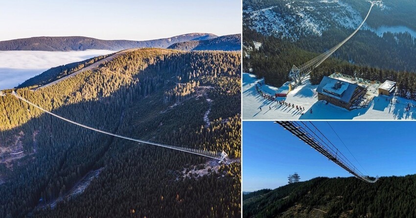 В Чехии скоро откроется самый длинный висячий пешеходный мост в мире