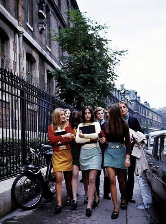 Студенты, Париж, 1960-е