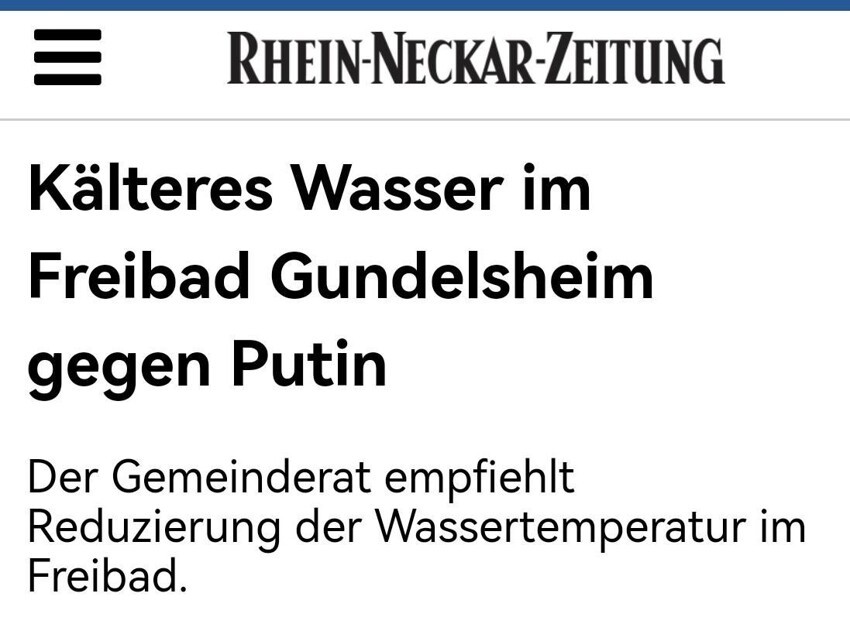 "Просто плывите быстрее, чтобы не замёрзнуть": как Германия воюет с российским газом и со своим комфортом