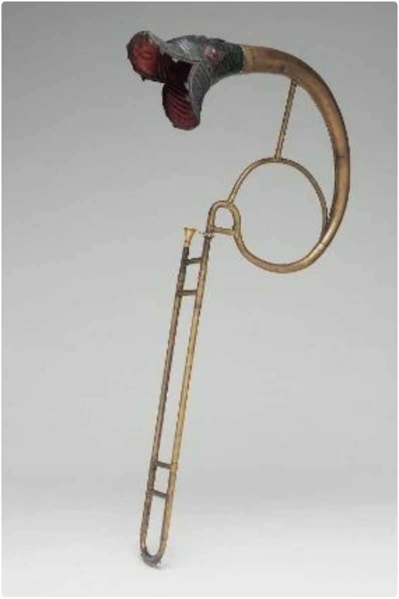 Теноровый тромбон (букчин), около 1830 г., вероятно, Франция