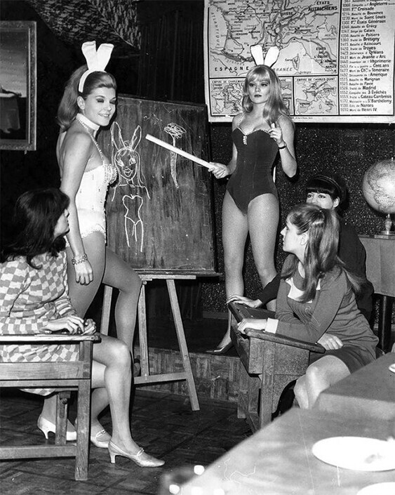 Обучение будущих зайчиков Playboy, США, 1965 год