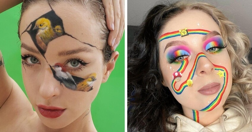 17 фото девушек, для которых макияж — это не просто рисование