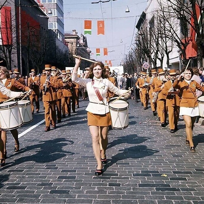 Первомайская демонстрация в Вильнюсе (1977 год)