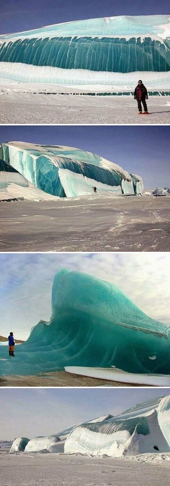 Замерзшие волны в Антарктиде
