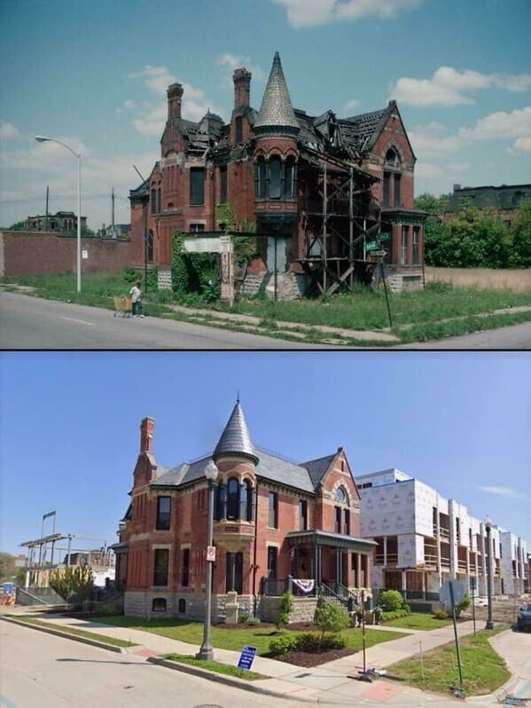 Реставрированный старый дом в Детройте, 1993 - 2021