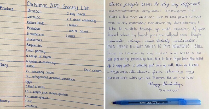 20+ людей, способных поразить одним своим почерком