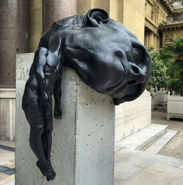 Скульптура "Вес мысли", Томас Лерой