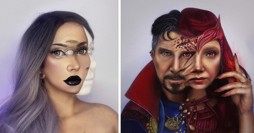 Талантливая визажистка создает удивительные оптические иллюзии с помощью макияжа
