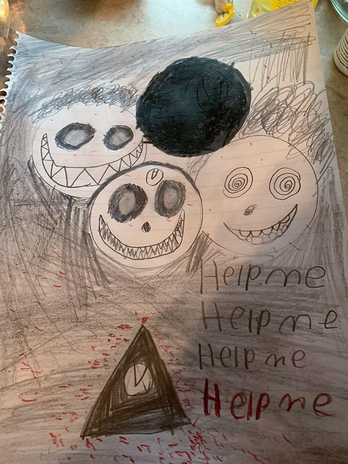 16. "Мой 9-летний сын нарисовал мне картинку"