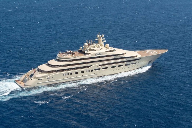 DILBAR, яхта Усманова стоимостью 600 млн долларов. Арестована властями Германии